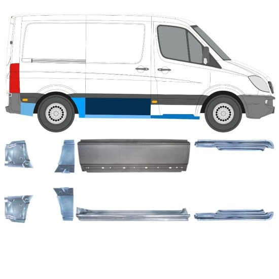 Kit de reparos para Volkswagen Crafter 2005-2017 / Esquerda+Direita 15592
