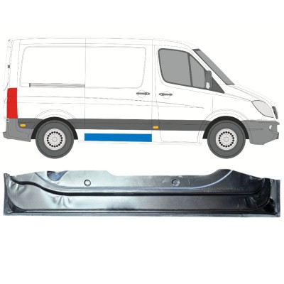 Painel de reparação interna da soleira da porta deslizante para Volkswagen Crafter 2005-2017 / Direito 15872
