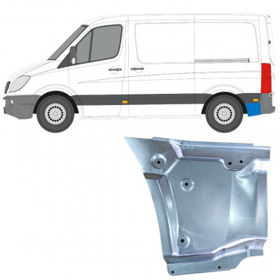 Painel de reparação do guarda-lamas traseiro para Mercedes Sprinter 2006-2018 / SWB / Esquerdo 11050