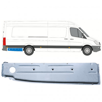 Painel de reparação interna do guarda-lamas traseiro para Mercedes Sprinter 2006- / XLWB / Direito 12797