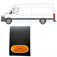 Moldura lateral do pilar dianteiro com Luz para Mercedes Sprinter 2018- / Esquerdo / Conjunto 12963