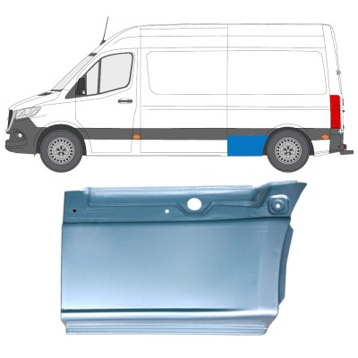 Painel de reparação da parte inferior do guarda-lamas traseiro para Mercedes Sprinter 2018- / Esquerdo 14550