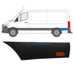 Moldura lateral do guarda-lamas traseiro atrás da roda com Luz para Mercedes Sprinter 2018- / Esquerdo / Conjunto 16647