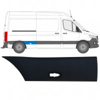 Moldura lateral do guarda-lamas traseiro para Mercedes Sprinter 2018- / Direito 12940
