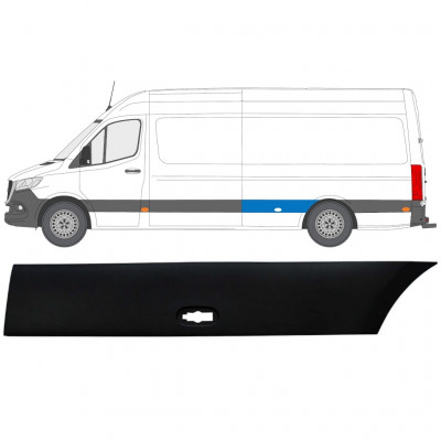 Moldura lateral do guarda-lamas traseiro para Mercedes Sprinter 2018- / Esquerdo 12935