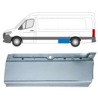Painel de reparação da parte inferior do guarda-lamas traseiro para Mercedes Sprinter 2018- / Esquerdo 16064