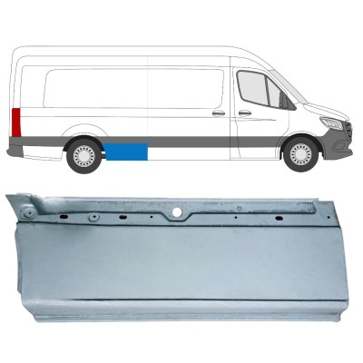 Painel de reparação da parte inferior do guarda-lamas traseiro para Mercedes Sprinter 2018- / Direito 16063