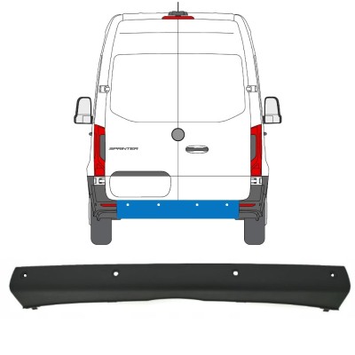 Para-choque traseiro com sensores de estacionamento (PDC) para Mercedes Sprinter 2018- 14969