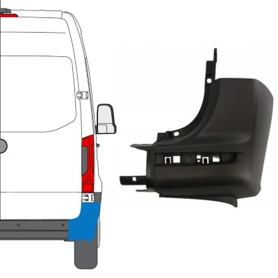 Canto do para-choque traseiro para Mercedes Sprinter 2018- / Direito 14943