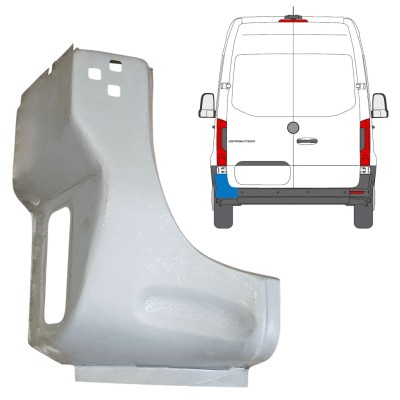 Painel de reparação do canto traseiro para Mercedes Sprinter 2018- / Esquerdo 14652