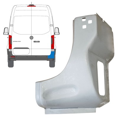 Painel de reparação do canto traseiro para Mercedes Sprinter 2018- / Direito 14651