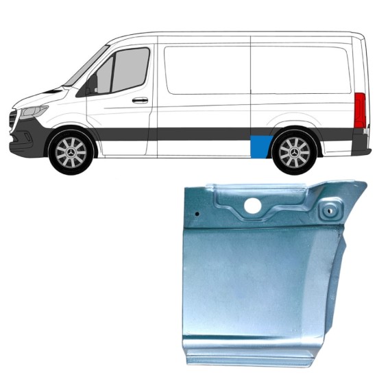 Painel de reparação do guarda-lamas traseiro para Mercedes Sprinter 2018- / Esquerdo 17277