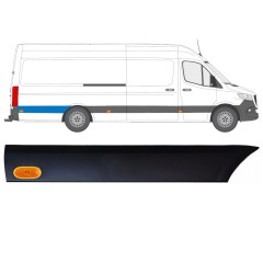 Moldura lateral do guarda-lamas traseiro com Luz para Mercedes Sprinter 2018- / Direito / Conjunto 12970