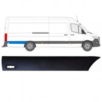 Moldura lateral do guarda-lamas traseiro para Mercedes Sprinter 2018- / Direito 12942