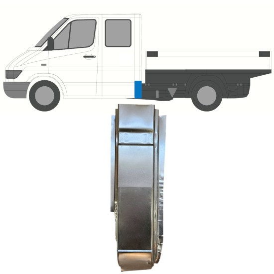 Painel de reparação do canto traseiro para Mercedes Sprinter 1995-2006 / Esquerdo 16399
