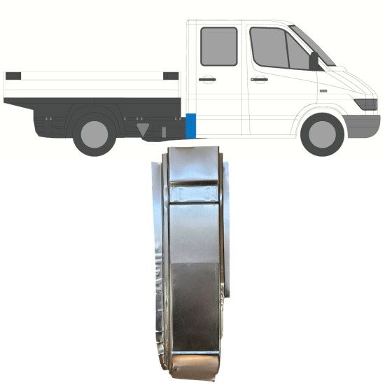 Painel de reparação do canto traseiro para Mercedes Sprinter 1995-2006 / Direito 16398