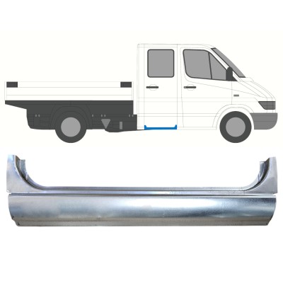 Painel de reparação da soleira da porta traseira para Mercedes Sprinter 1995-2006 / Esquerda = Direita (simétrico) 16385