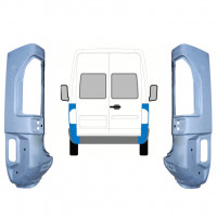 Painel de reparação do canto traseiro para Mercedes Sprinter 1995-2005 / Esquerda+Direita / Conjunto 10486