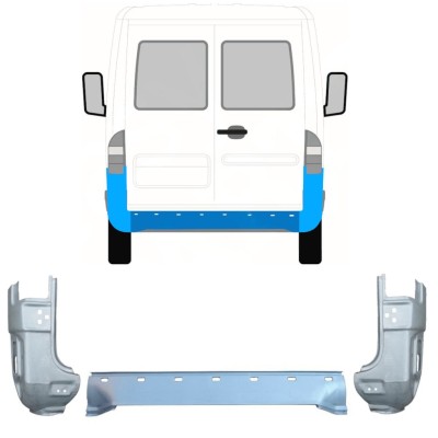Painel de reparação traseira para Mercedes Sprinter 1995-2006 / Conjunto 9716