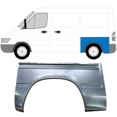 Painel de reparação do guarda-lamas traseiro para Mercedes Sprinter 1995- / SWB / Esquerdo 8810