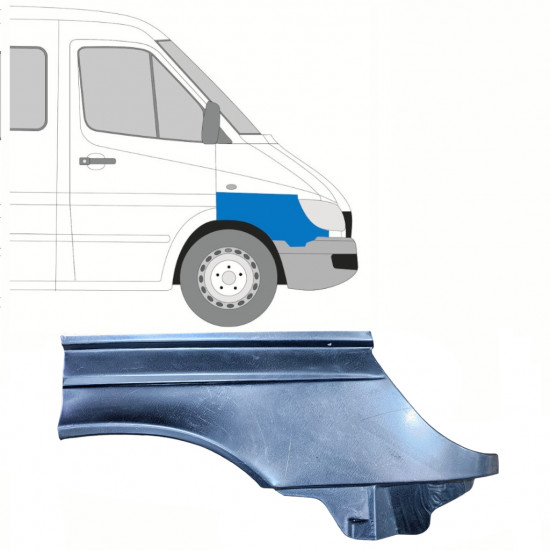 Painel de reparação do guarda-lamas dianteiro para Mercedes Sprinter 2000-2006 / Direito 10152