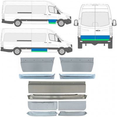 Painel de reparação interna e externa das portas para Mercedes Sprinter 2006 -  / Conjunto 11318