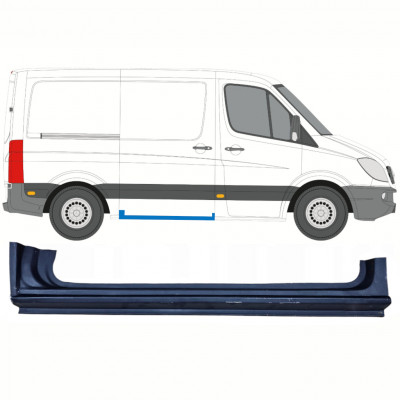 Painel de reparação da soleira da porta deslizante para Mercedes Sprinter 2006- / SWB / Direito 8548