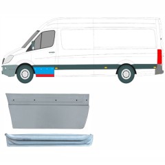 Painel de reparação interna e externa das portas dianteiras para Mercedes Sprinter 2006-2018 / Esquerdo / Conjunto 9624