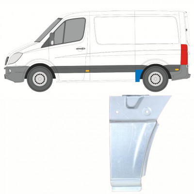 Painel de reparação do guarda-lamas traseiro para Mercedes Sprinter 2006- / SWB / Esquerdo 8714