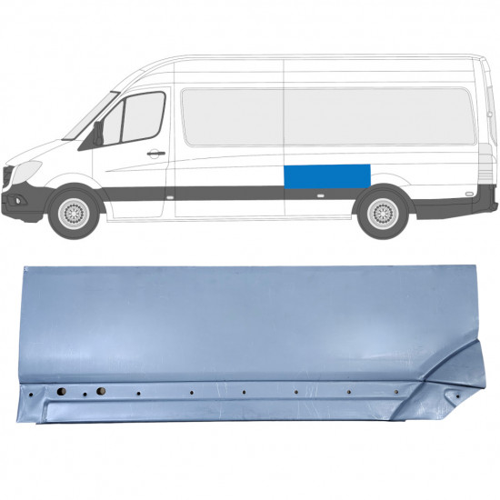 Painel de reparação do guarda-lamas traseiro para Mercedes Sprinter 2006- / Esquerdo 8552