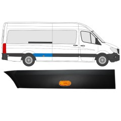 Moldura lateral do guarda-lamas traseiro com Luz para Mercedes Sprinter 2006-2018 / Direito / Conjunto 9056