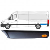 Moldura lateral do guarda-lamas traseiro atrás da roda com Luz para Mercedes Sprinter 2006- / LWB / Esquerdo / Conjunto 9059