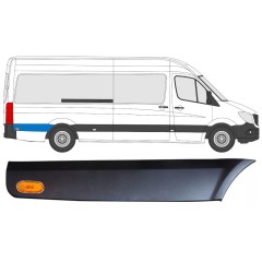Moldura lateral do guarda-lamas traseiro atrás da roda com Luz para Mercedes Sprinter 2006-2018 / Direito / Conjunto 9058