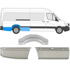 Painel de reparação do guarda-lamas traseiro para Mercedes Sprinter 2006-2018 / Direito / Conjunto 8717