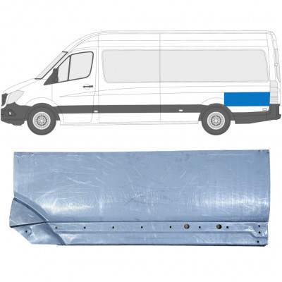 Painel de reparação da parte traseira do guarda-lamas traseiro para Mercedes Sprinter 2006- / Esquerdo 8550