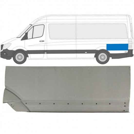 Painel de reparação da parte traseira do guarda-lamas traseiro para Mercedes Sprinter 2006- / Esquerdo 8550