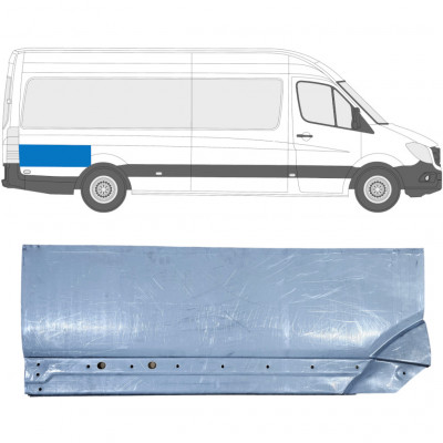 Painel de reparação da parte traseira do guarda-lamas traseiro para Mercedes Sprinter 2006- / Direito 8549