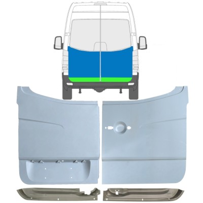 Painel de reparação das portas traseiras para Mercedes Sprinter 2006-2018 / Conjunto 10517