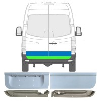 Painel de reparação das portas traseiras para Volkswagen Crafter 2005-2017 / Esquerda+Direita 17175