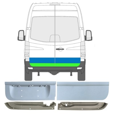 Painel de reparação das portas traseiras para Mercedes Sprinter 2006-2018 / Esquerda+Direita / Conjunto 17174