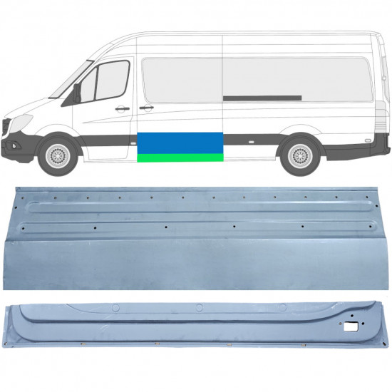 Painel de reparação interna e externa das portas deslizantes para Mercedes Sprinter 2006- / Esquerdo /  11962