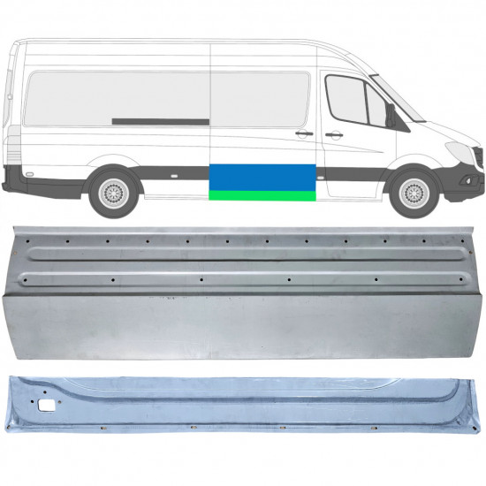 Painel de reparação interna e externa das portas deslizantes para Mercedes Sprinter 2006- / Direito / Conjunto 11961