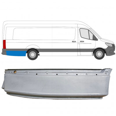 Painel de reparação do guarda-lamas traseiro para Mercedes Sprinter 2018- / XLWB / Direito 8185