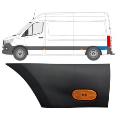 Moldura lateral do guarda-lamas traseiro com Luz para Mercedes Sprinter 2018- / Esquerdo / Conjunto 12967
