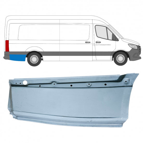 Painel de reparação do guarda-lamas traseiro para Mercedes Sprinter 2018- / Direito 12974