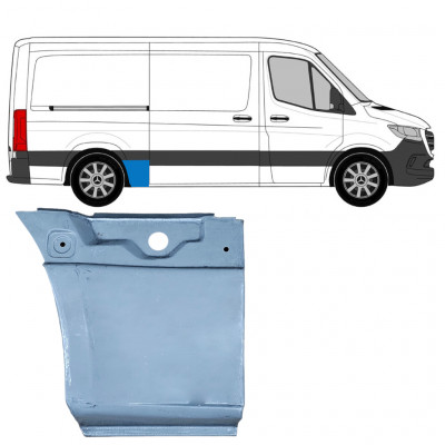 Painel de reparação do guarda-lamas traseiro para Mercedes Sprinter 2018- / SWB / MWB / Padrão / Direito 8189