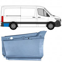 Painel de reparação da parte inferior do guarda-lamas traseiro atrás da roda para Mercedes Sprinter 2018- / SWB / MWB / Padrão / Direito 8187