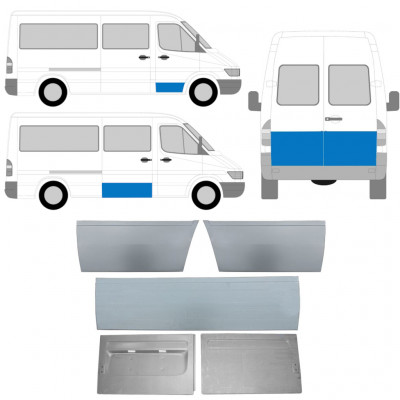 Painel de reparação externa das portas para Mercedes Sprinter 1995-2006  / Conjunto 11320