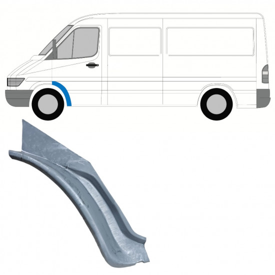 Painel de reparação interna do guarda-lamas dianteiro para Mercedes Sprinter 1995-2006 / Esquerdo 11898