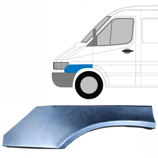 Painel de reparação do guarda-lamas dianteiro para Mercedes Sprinter 1995-2000 / Esquerdo 10150